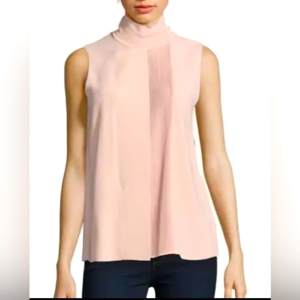 VINCE Light Blush Pink Laser Cut
Sleevleess Blouse Top ~Medium ~